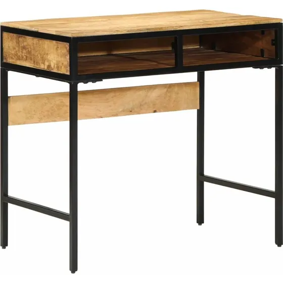 vidaXL Skrivebord med skuffe Brun 80x50x75 cm mangotræ