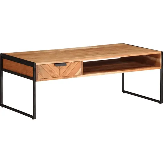 vidaXL Sofabord 811x55x40 cm massivt akacietræ