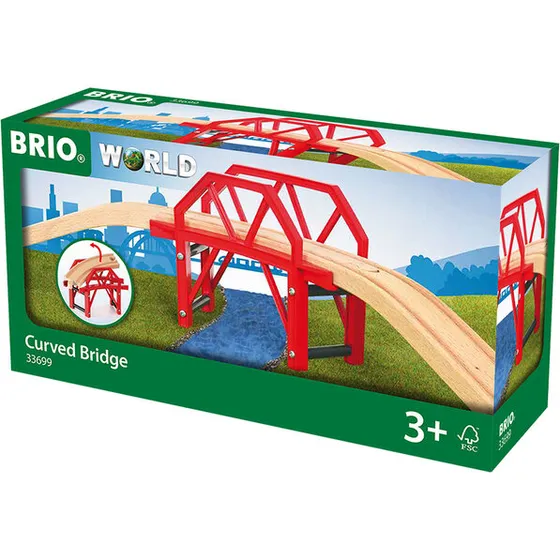 BRIO 33699 Bro med opfartsskinner – 4 dele