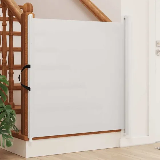 vidaXL Udtrækkelig Låge 102,5x125 cm Hvid
