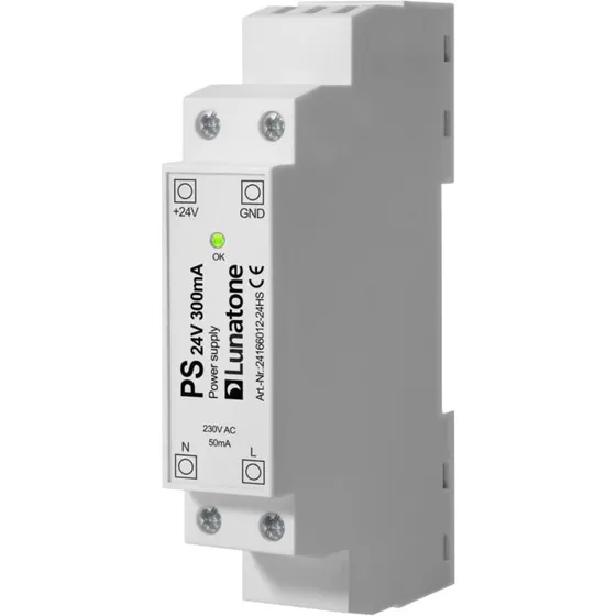 Universal 24V DC strømforsyning DIN-skinne 300mA