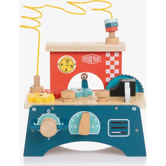 Vilac Arbejdsbænk til børn – rød/blå (28 cm)