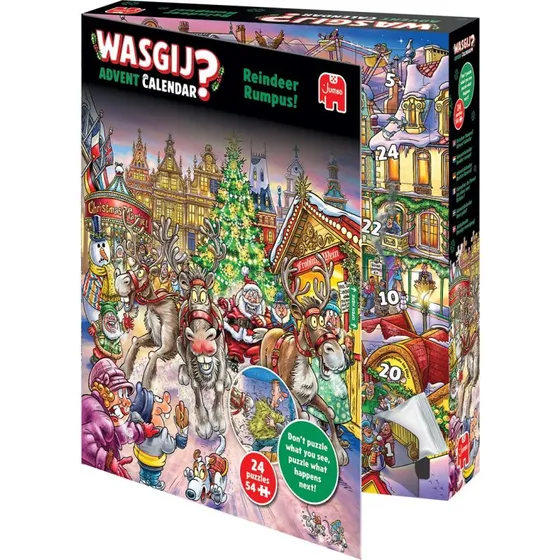Wasgij Adventskalender Reindeer Rumpus! 24 x 54 brikker
