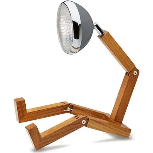 Piffany Mr. Wattson Bordlampe, 28 cm, Grå