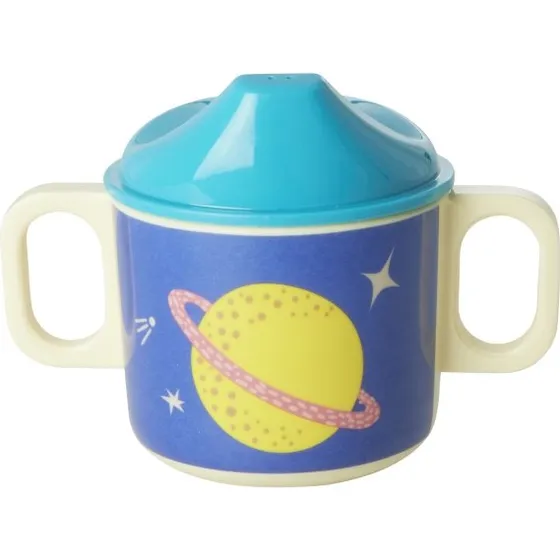 RICE Galaxy Print Babykop med 2 hanke, 250 ml