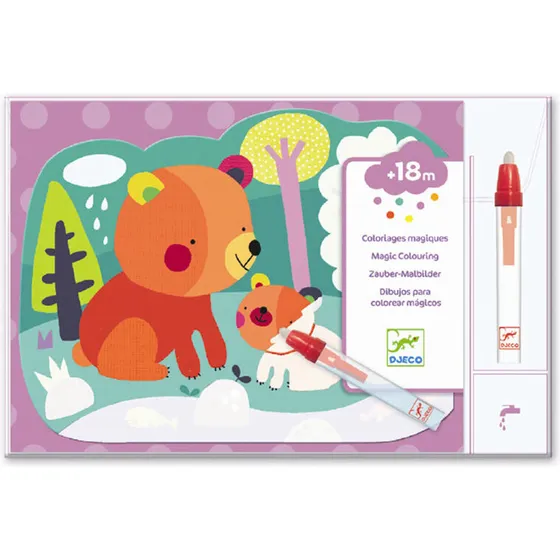 Djeco Magisk farvelægning - Skjult i skoven, 31,5x22 cm