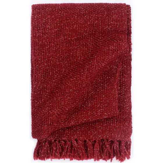 vidaXL Kastetæppe Bordeaux 220 x 250 cm Polyester