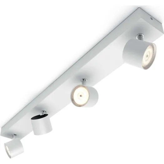 Philips myLiving Star 4 Spot WarmGlow, hvid, 4x4,5W, dimbar