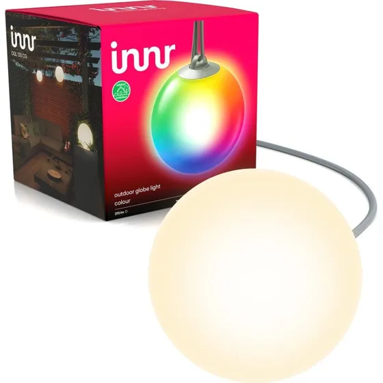 Innr Smart Outdoor Globe Light med RGB, 16M farver, Zigbee