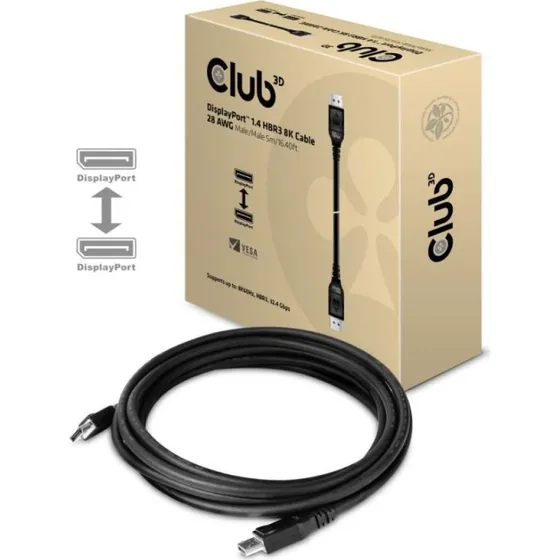 Club 3D CAC-1061 DisplayPort 1.4 5 m Sort
