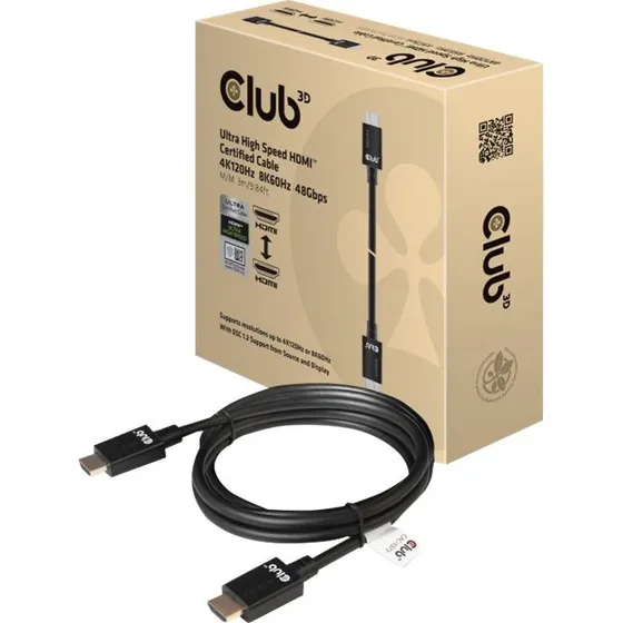 Club 3D CAC-1373 HDMI 2.1 3 m Sort