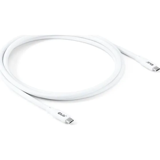 Club 3D USB4 USB-C kabel 2 m hvid