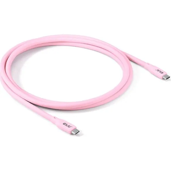 Club 3D USB4 USB-C kabel 2 m, pink