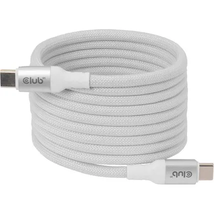 Club 3D USB-C kabel 2m hvid magnetisk