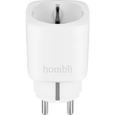 Hombli EU Smart Socket med Energimåler, Hvid