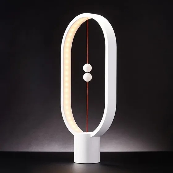 Heng Balance Lampe Oval Hvid