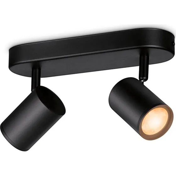 WiZ Imageo LED Spotlampe 2-spot Sort