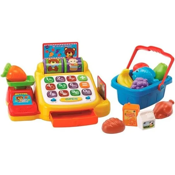 VTech Kasseapparat med dansk tale og tilbehør