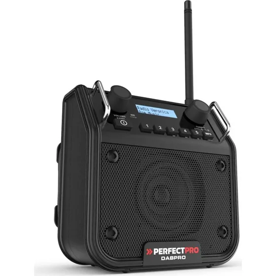 PerfectPro DABPRO Håndværkerradio 18V (DAB+/FM/AUX/Bluetooth)