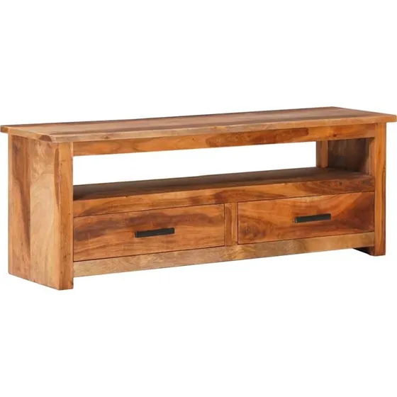 vidaXL tv-bord 118x30x40 cm massivt træ