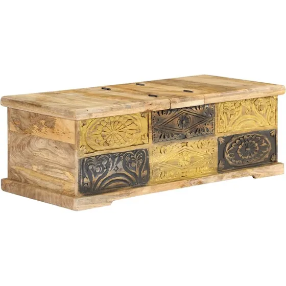 vidaXL Sofabord 100x50x35 cm i Massivt Mangotræ