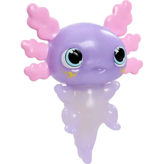 Animagic Let's Glo Axolotl Lilla, Selvlysende Badelegetøj med Strækbare Ben