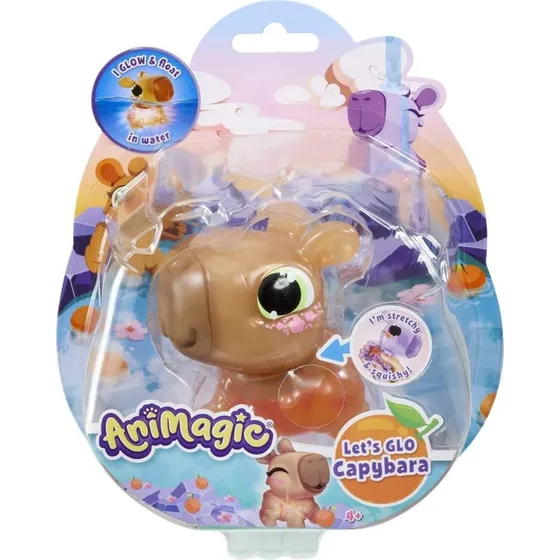 Animagic GOLIATH - Flydende lysende capybara-legetøj, brun