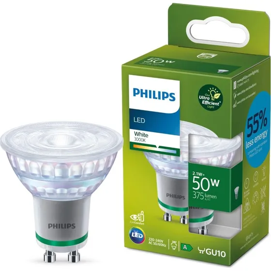 Philips LED GU10 Spot 2,1W 3000K 375lm