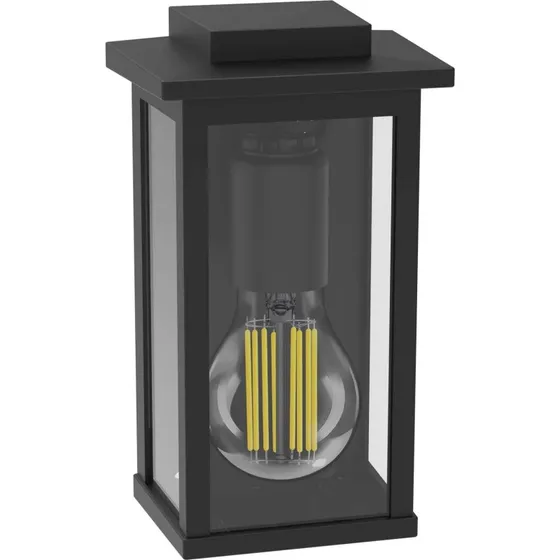 Philips Mirth Væglampe E27 Sort (Aluminium/Glas) IP44