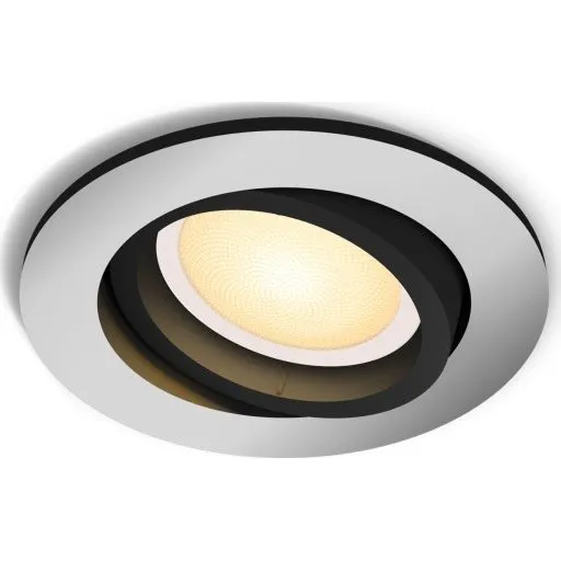 Philips Hue Milliskin Recessed Round Indbygningsspot, Aluminium, GU10