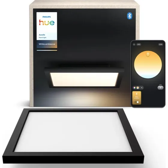 Philips Hue Aurelle Panel 30x30 cm Sort