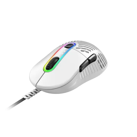 Mountain Makalu 67 RGB Gaming Mus, Hvid, 67g, 19000 DPI
