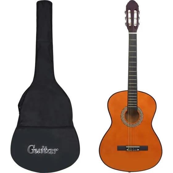 vidaXL klassisk guitar 4/4 med taske for begyndere