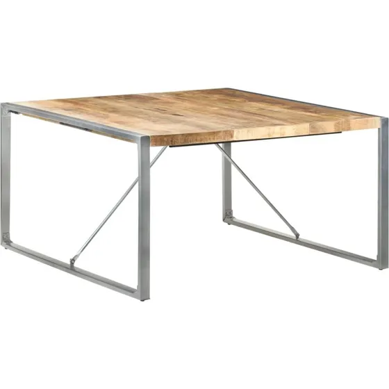 vidaXL Spisebord 140x140 cm ru mangotræ