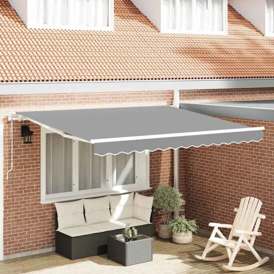 vidaXL Markise Hvid 300 x 250 cm Aluminium