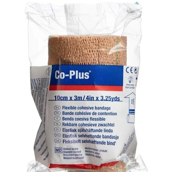 Co-Plus Cohesive bandage 10 cm x 3 m, brun