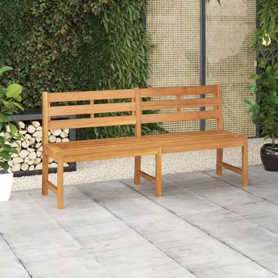 vidaXL Havebænk 180 cm Massivt Teaktræ