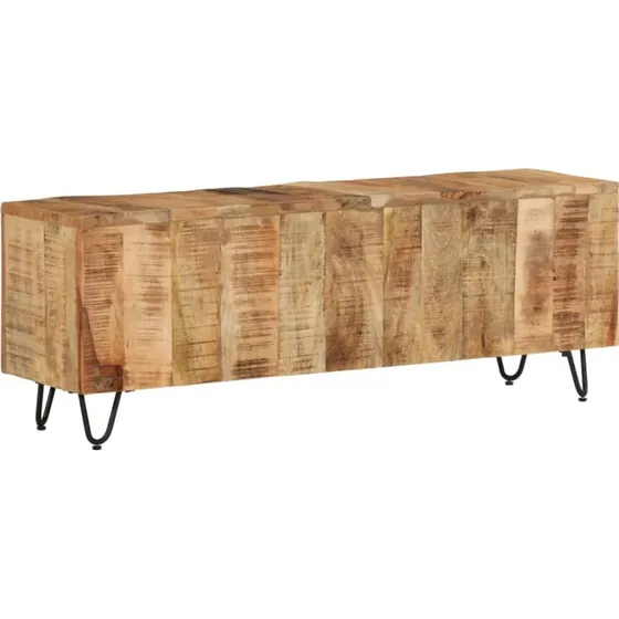 vidaXL tv-bord 110x30x40 cm massivt mangotræ