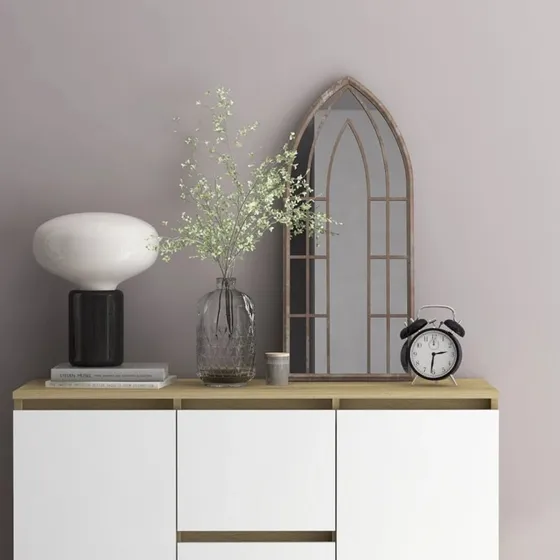 vidaXL Spejl 70x30 cm Jern Sandfarvet