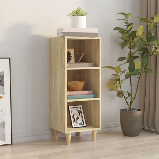 vidaXL Skænk 34,5x32,5x90 cm Konstrueret Træ Sonoma-Eg