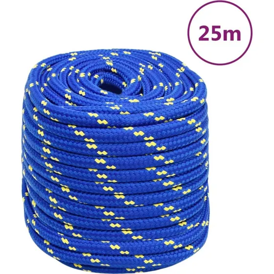 vidaXL Tovværk 18 mm 25 m blå polypropylen