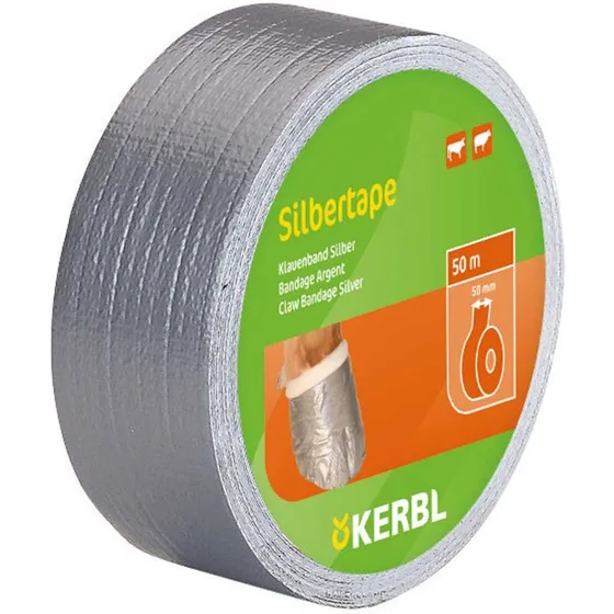 Silbertape klovforbinding sølv 50 m x 50 mm