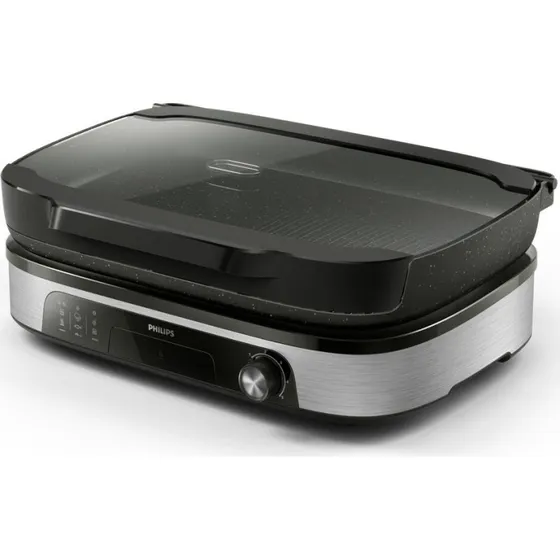 Philips HD6212/90 Bordgrill, Sort, 2400 W med låg