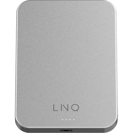 Linq Byelements LQWP052 5000 mAh Sølv Magnetic Wireless Powerbank
