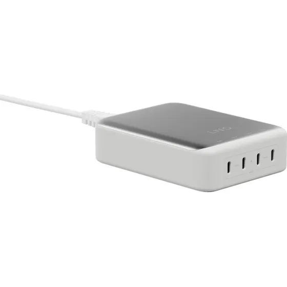 LINQ ProCharge Desk 240W – 4x USB-C, hvid/grå