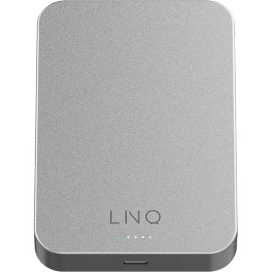 Linq Byelements LQWP102 10.000 mAh Magnetisk Trådløs Powerbank - Sølv