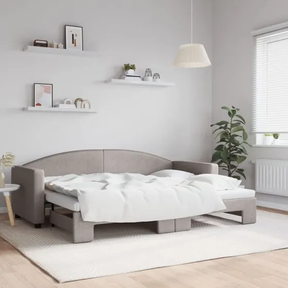 vidaXL Daybed med Udtræk 80x200 cm Gråbrun