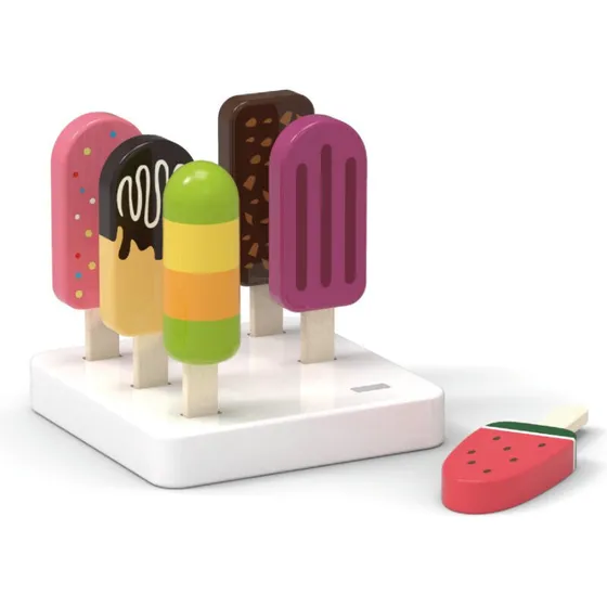 VIGA Ispinde i træ 6 stk med holder