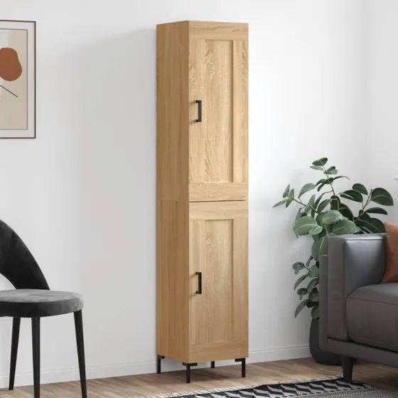 Sonoma-eg Skab 34,5x34x180 cm