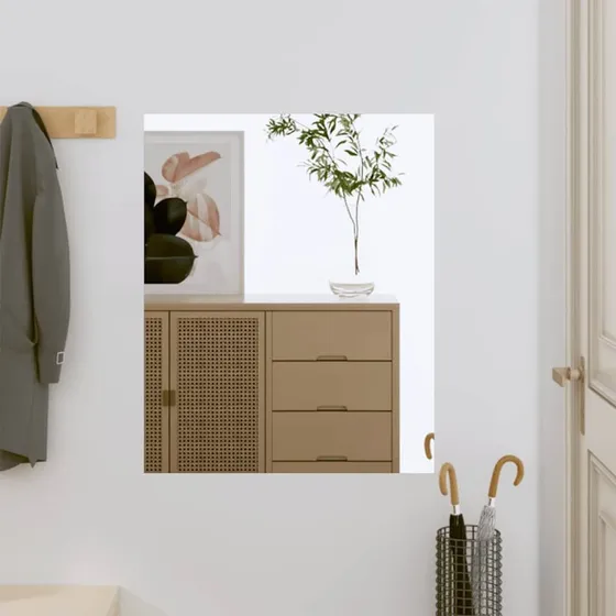 vidaXL Vægspejl 50x60 cm Rektangulært Glas